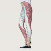 Leggings en Parties scintillant rose (Gauche)