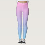 Leggings En pastel pâlissez - le gradient rose et bleu<br><div class="desc">Un gradient simple pourtant magnifique de pâle - rose et bleu. Cliquez sur le bouton de "personnaliser" pour changer la direction du gradient.</div>