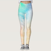 Leggings en pastels multicolores. (Devant)