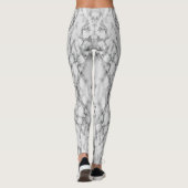 Leggings en pierre de Marbre blanc Abstrait (Dos)