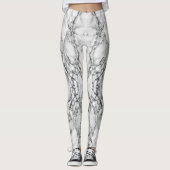Leggings en pierre de Marbre blanc Abstrait (Devant)