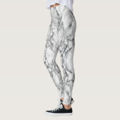 Leggings en pierre de Marbre blanc Abstrait (Gauche)