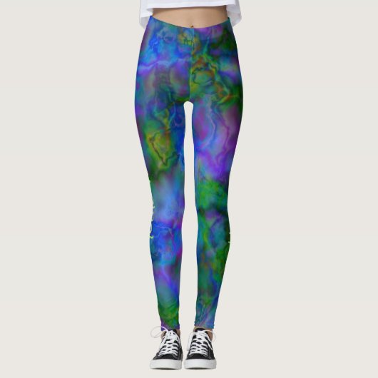 Leggings en plasma coloré (Devant)