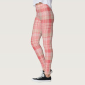 Leggings en plis rose souple (Gauche)