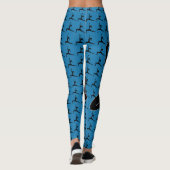 Leggings en silhouette de pose de yoga (Dos)