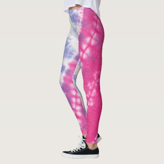 Leggings en teinture rose (Gauche)