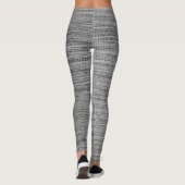 Leggings en tissu gris Faux (Dos)