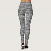 Leggings en tissu gris Faux (Dos)