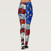 Leggings en verre à drapeau américain (Dos)