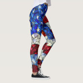 Leggings en verre à drapeau américain (Droite)