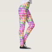 Leggings En vichy arc-en-ciel mignon (Droite)