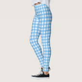 Leggings En vichy bleu ciel (Gauche)