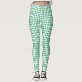 Leggings En vichy verte (Devant)