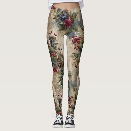 Leggings Enchanting Floral Owl (Devant)