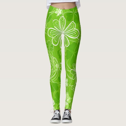 Leggings Enchevêtrement de Trèfles (Devant)