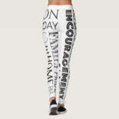 Leggings Encourager le collage de mots (Dos)