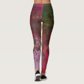 Leggings Encre d'alcool foncé Abstraite (Dos)