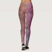 Leggings Encre d'alcool terrestre Abstraite (Dos)