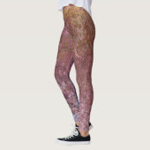 Leggings Encre d'alcool terrestre Abstraite (Gauche)