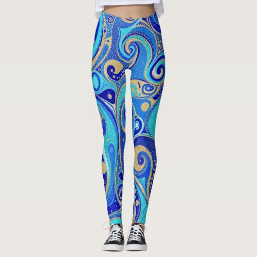 Leggings Encre Éthérée (Devant)