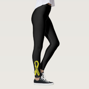 Leggings Endométriose de ruban déchirée par guerrier…