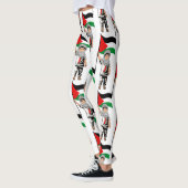 Leggings Enfant avec le drapeau de Keffiyeh Palestine (Gauche)