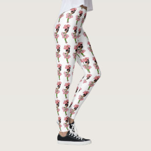 Leggings Enfants Fleurs mignonnes Rose sauvage Enfants en c
