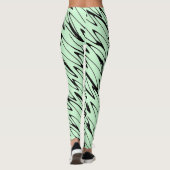 Leggings Engager la dynamique verte de la menthe (Dos)