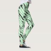 Leggings Engager la dynamique verte de la menthe (Droite)