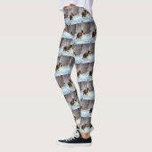Leggings English Toy Spaniel Laisser Neige Noël (Gauche)