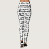 Leggings Enseignant Anglais ‹ Khmer Langue Script › (Dos)