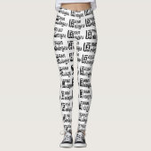 Leggings Enseignant Anglais ‹ Khmer Langue Script › (Devant)