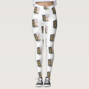 Leggings Enseignant de deuxième année Black Preppy Carnet c