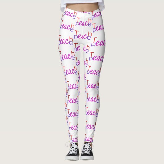 Leggings Enseigner la paix Thunder_Cove (Devant)