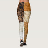 Leggings Ensemble de collages d'épices et d'ingrédients ali (Dos)
