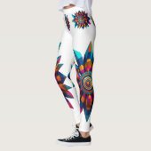 Leggings entièrement imprimés en design d'art amér (Gauche)