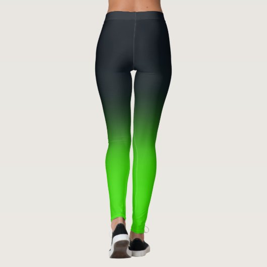 Leggings Entraîneur de fitness Faded Green et Black (Dos)