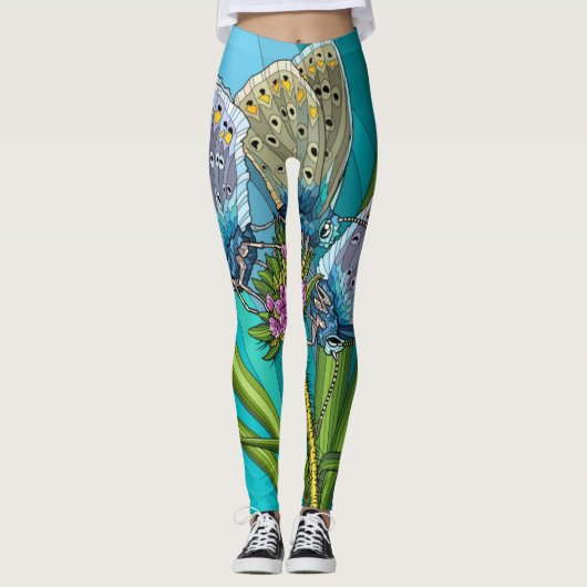 Leggings Enveloppé dans un papillon ! Art portable (Devant)