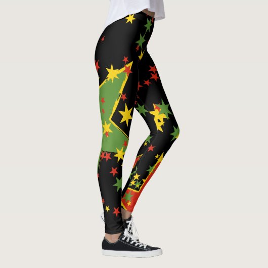 Leggings épangés de Rasta Star (Droite)