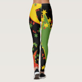 Leggings épangés de Rasta Star (Dos)