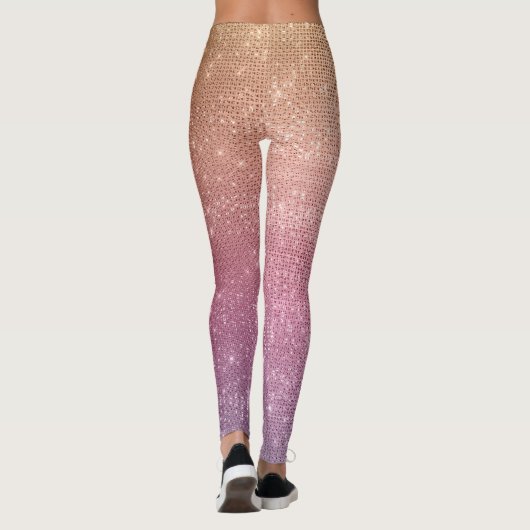 Leggings Éperche violette rose rose or (Dos)