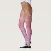 Leggings Éperche violette rose rose or (Gauche)