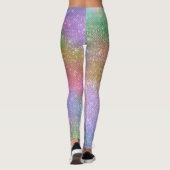 Leggings Épersion arc-en-ciel personnalisée (Dos)