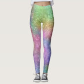 Leggings Épersion arc-en-ciel personnalisée (Devant)