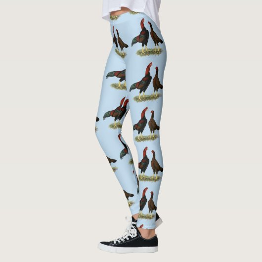 Leggings Éperviers rouges noirs (Gauche)