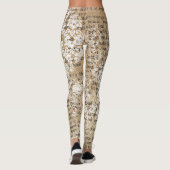 Leggings Ephémère géométrique cool Motif blanche femme (Dos)
