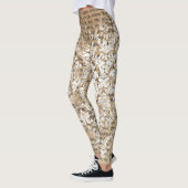 Leggings Ephémère géométrique cool Motif blanche femme (Gauche)