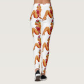 Leggings épingle moche de pull de noël (Dos)