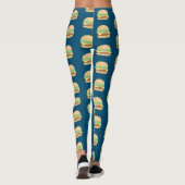 Leggings Eplucher les hamburgers (Dos)