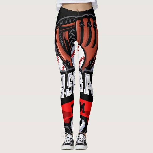Leggings Équipe cycliste Baseball (Devant)